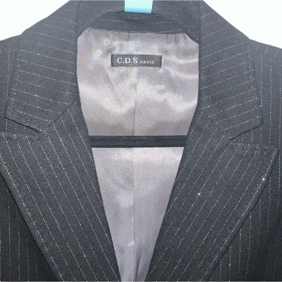 CDS Basic Japanese brand cashmere  Black Blazer Size Medium - Picture 2 of 4
